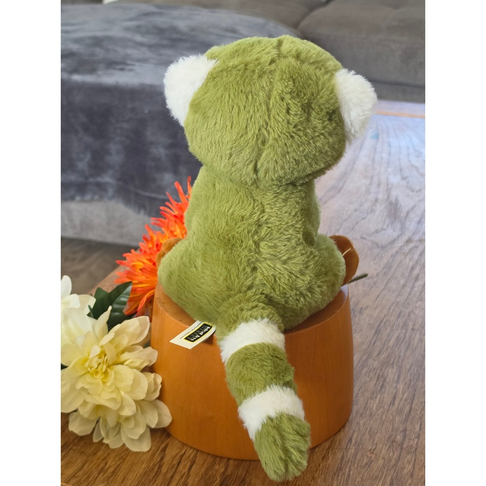 Olive Green Lemur Plush Stuffed Animal - Ideal Toys Direct Specialty Toys Direct - Picture 2 of 4